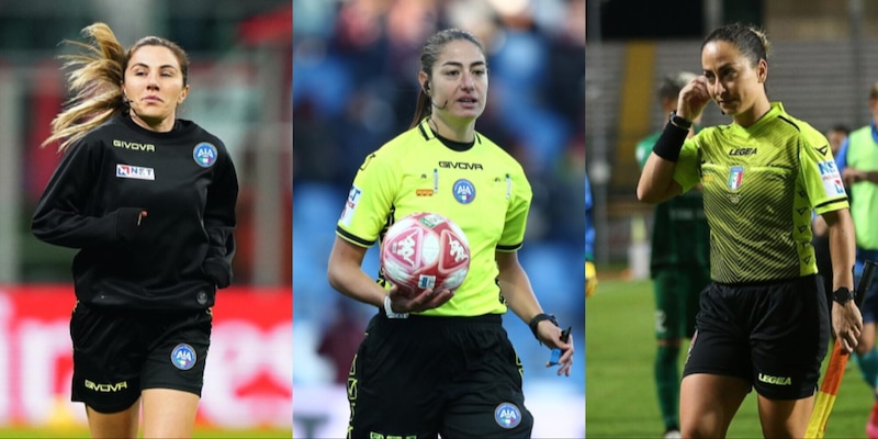 Serie A, svolta storica: chi sono i tre arbitri donna scelti per Inter-Torino