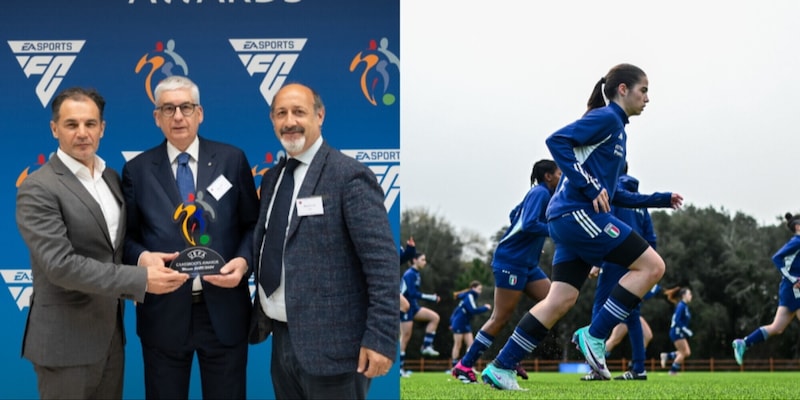 Calcio+ premiato dalla UEFA a Nyon. Gravina: "Impatto positivo sul calcio femminile"