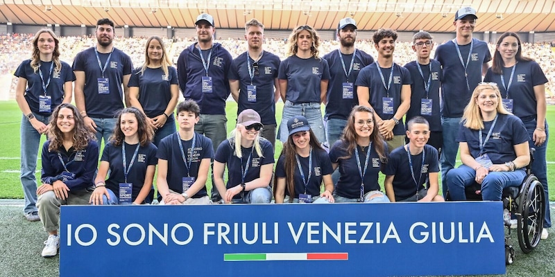 Udinese-Roma, sfilano gli atleti e le atlete del Friuli Venezia Giulia per Parigi 2024
