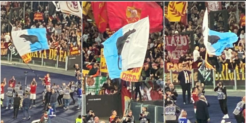 mancini-sventola-una-bandiera-anti-lazio-sotto-la-curva-sud-polemica-dopo-il-derby-2,