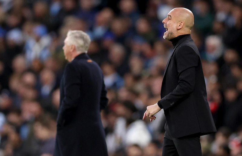 Manchester City e Real ai supplementari, i gesti improvvisi di Guardiola e Ancelotti