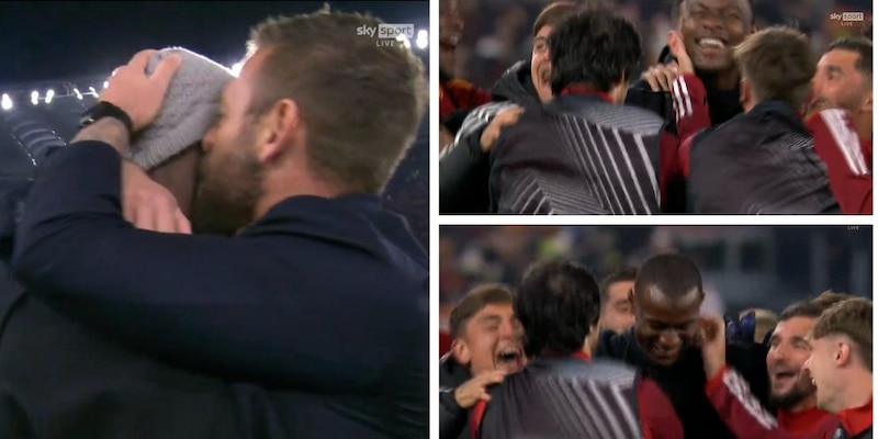 Roma-Milan, alla fine in campo arriva N'Dicka: i giocatori e De Rossi impazziscono