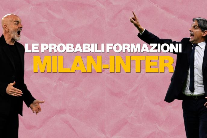 Milan-Inter, le probabili formazioni di Pioli e Inzaghi per il derby