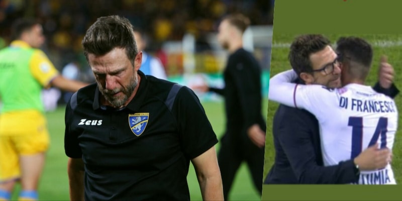 Di Francesco in lacrime per la B del Frosinone, il messaggio da brividi del figlio