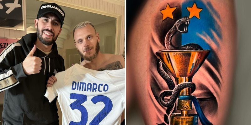 Inter, Dimarco si tatua lo scudetto: il dettaglio non passa inosservato