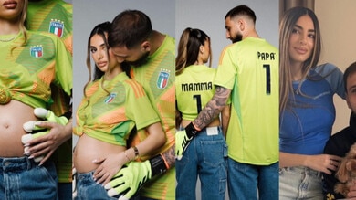 Donnarumma papà, la tenera foto e il lieto annuncio con la maglia dell'Italia