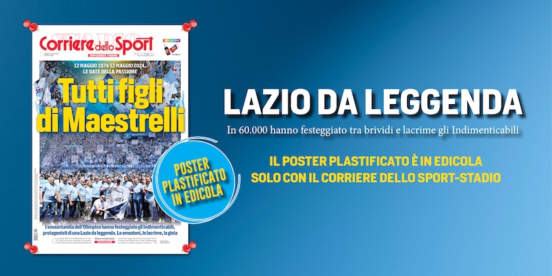 "Tutti figli di Maestrelli", dal 18 maggio il poster in edicola solo con il Corriere dello Sport-Stadio