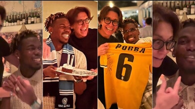 Pogba a Capri con la sciarpa del Napoli: il "Forza Juve" e i tifosi confusi