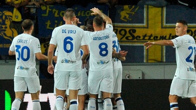 L'Inter segna al Frosinone anche i gol mancati col Sassuolo: è manita