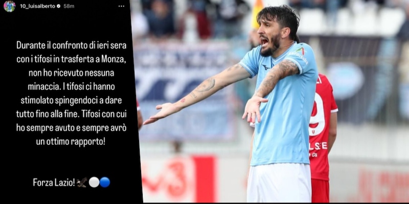 Lazio, Luis Alberto chiarisce: "Nessuna minaccia dai tifosi"