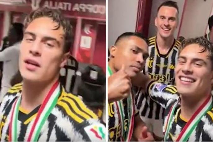 Coppa Italia: Juve, Yildiz festeggia nello spogliatoio