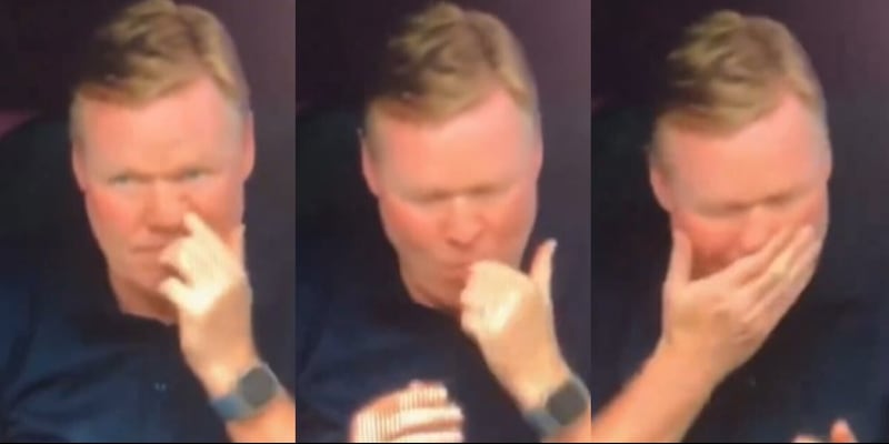 Europei, Koeman beccato dalle telecamere: il gesto è troppo imbarazzante!