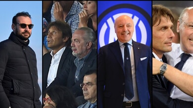 Il Napoli a Conte, l'Inter a Marotta: magia, scompare il livore verso la Juve