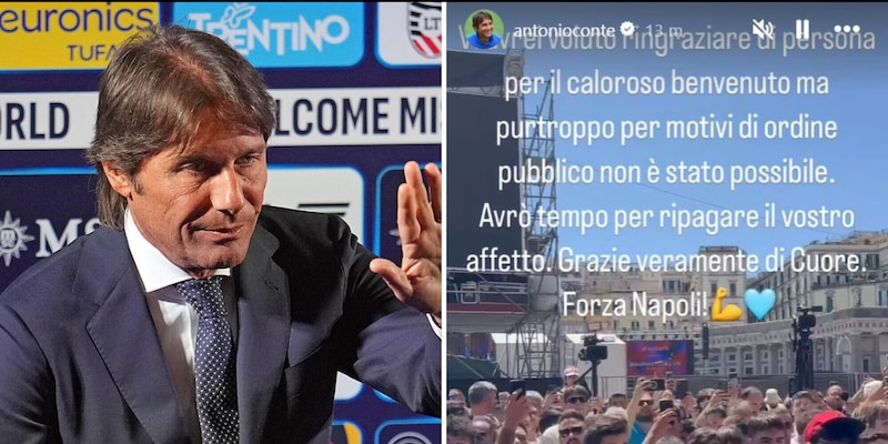 Conte, messaggio emozionante ai tifosi del Napoli: "Ripagherò il vostro amore"