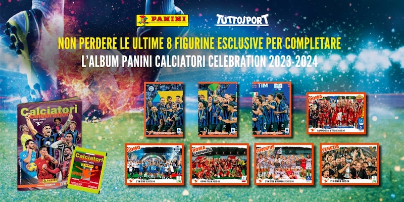 Figurine esclusive Panini, venerdì in regalo con  Tuttosport