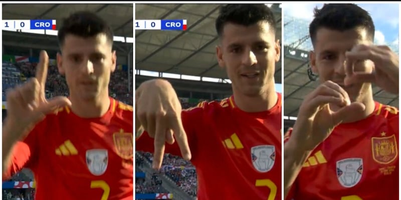 Morata, strana esultanza dopo il gol in Spagna-Croazia: a chi è dedicata e cosa significa