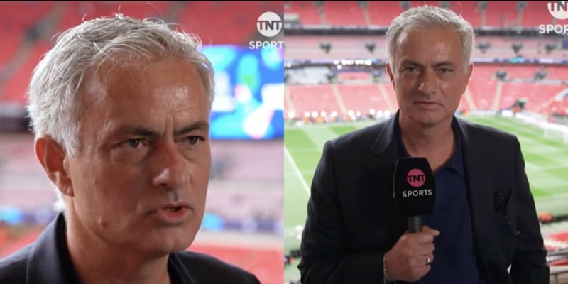 Mourinho esalta i tifosi della Roma durante un'intervista