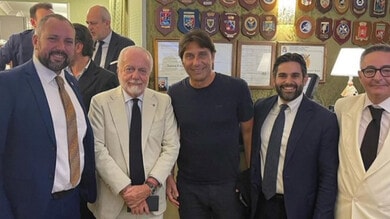 Conte-Napoli, ci siamo: incontro con De Laurentiis e Manna, firma in arrivo