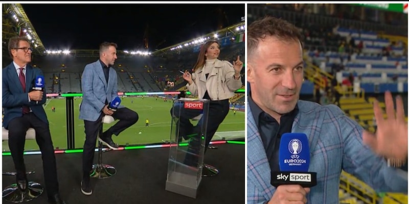 Del Piero e l'incursione dei tifosi in diretta tv dopo Italia-Albania: la reazione inaspettata. E Capello...