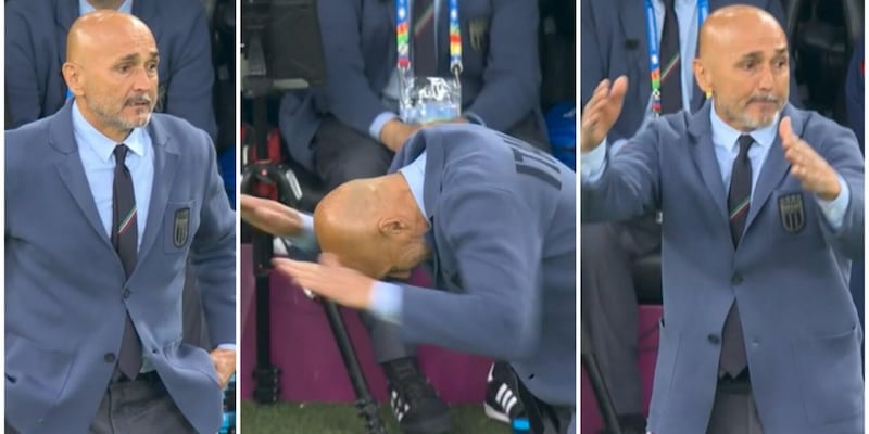 Spalletti e la reazione furiosa dopo la parata di Donnarumma all'88' contro l'Albania