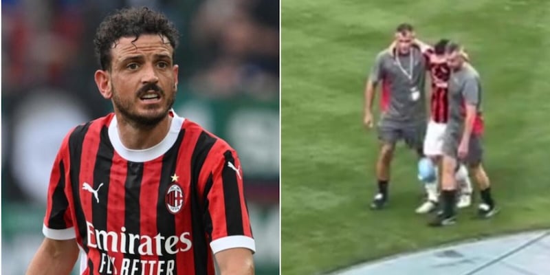 Florenzi shock: esce in lacrime dopo l'infortunio al ginocchio. Milan in ansia