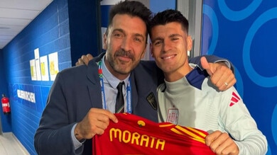 Buffon incorona Morata: "Con un capitano così, nulla è impossibile"