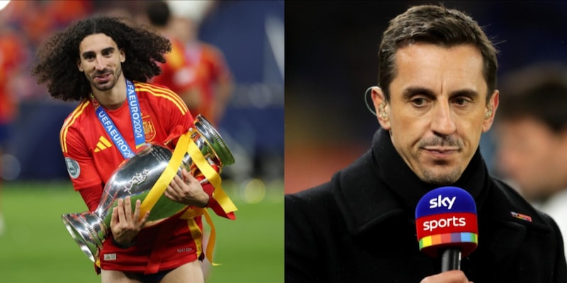 Spagna campione, Cucurella sbeffeggia Gary Neville: "Grazie per il tuo supporto"