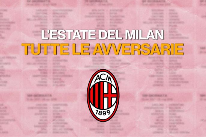 Milan, il calendario delle partite di luglio e agosto