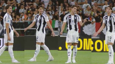 Vlahovic, cosa ha detto a Barba dopo il primo palo in Juve-Como