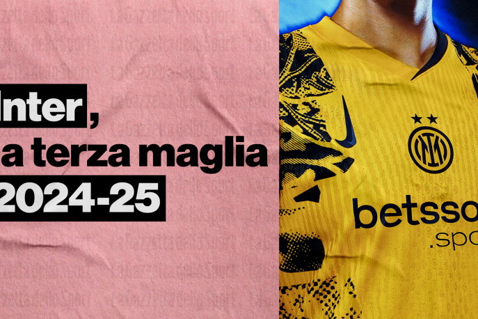 Inter, nuova terza maglia 2024-25: gialla e ispirata al 1996-1997