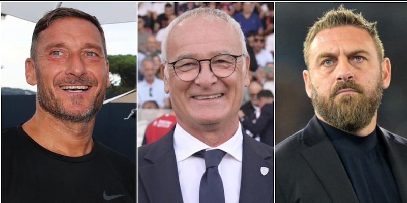 Ranieri su Totti e De Rossi: "Sono stupito, alla Roma manca un uomo di calcio"