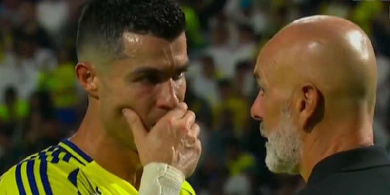 Cristiano Ronaldo, il cooling break con Pioli fa il giro del mondo