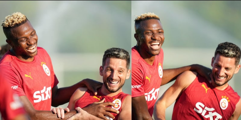 Osimhen ritrova Mertens: risate all'allenamento con il Galatasaray