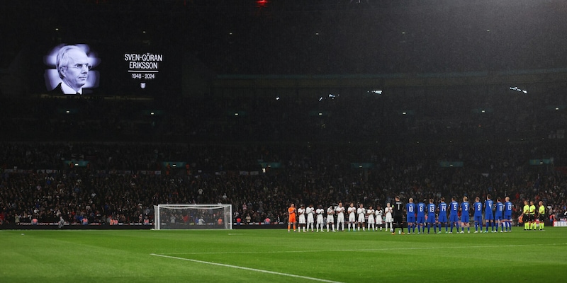 Eriksson, il tributo di Wembley è da brividi: applausi senza sosta