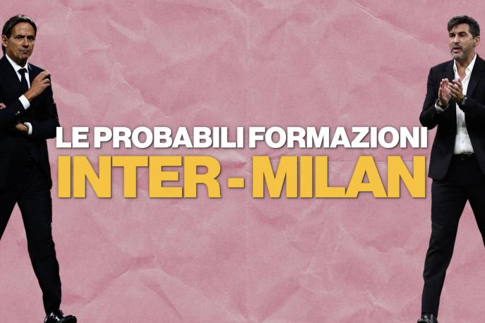 Inter-Milan: le probabili formazioni di Inzaghi e Fonseca