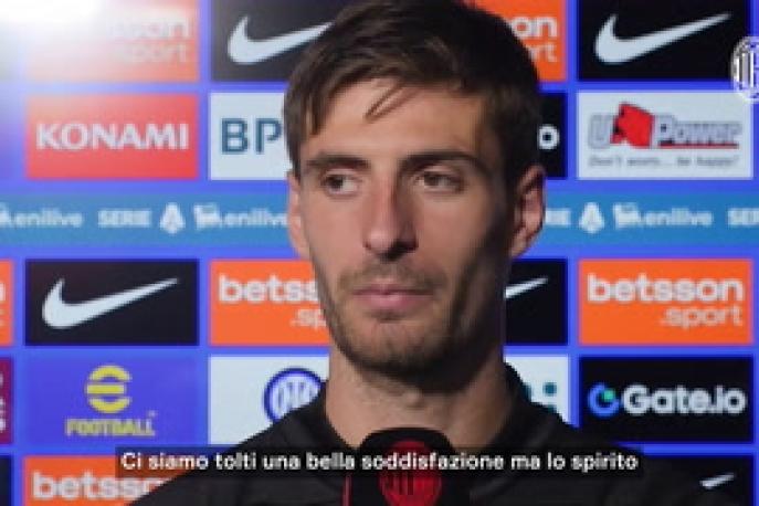 Gabbia: "Il gol è stato perfetto, ma da domani..."