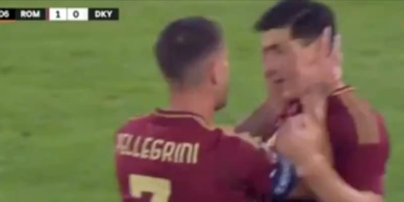 Pellegrini consola Shomurodov: il gesto del capitano della Roma