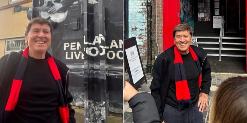 Gianni Morandi emozionato a Liverpool: cosa ha fatto per il suo Bologna