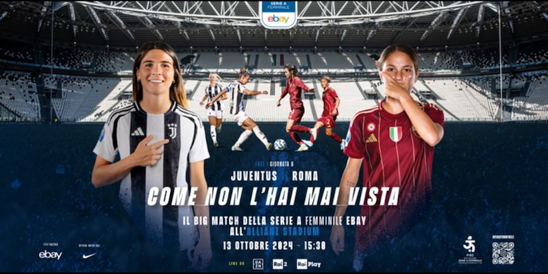 Juve-Roma femminile allo Stadium: oltre 30mila spettatori per la sfida dell'anno