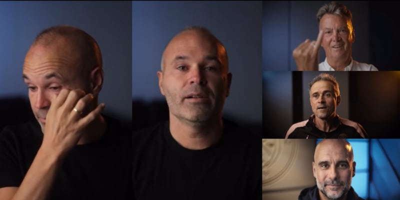 Iniesta in lacrime: il video social è commovente