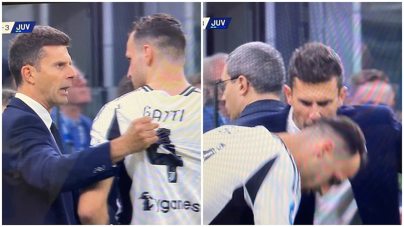 Thiago Motta urla a Gatti a bordocampo: "Dove vai? Ti sto parlando!"