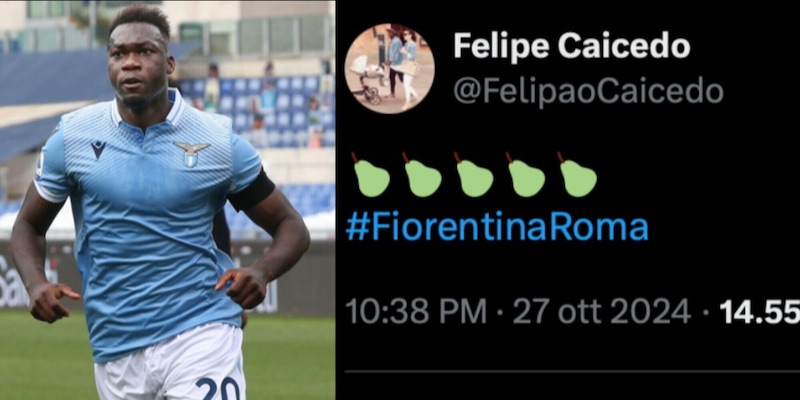 Caicedo e lo sfottò virale alla Roma dopo il ko con la Fiorentina: "Cinque pere"