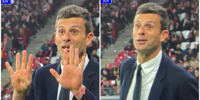 "Nove minuti?", il gesto di Thiago Motta all'arbitro è virale sui social