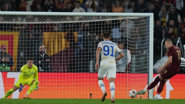 LIVE Roma-Dinamo Kiev 1-0 all'intervallo: Dovbyk su rigore, Tymchyk sfiora il pari