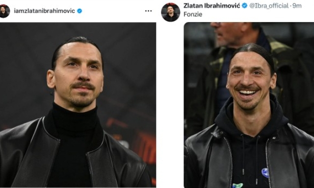 Ibra a sorpresa sui social: "Fonzie" con giubbotto di pelle. Che avrà voluto dire?