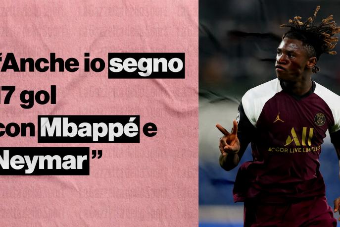 Kean e il tridente con Mbappé e Neymar: "Che lusso giocare in quel Psg!"