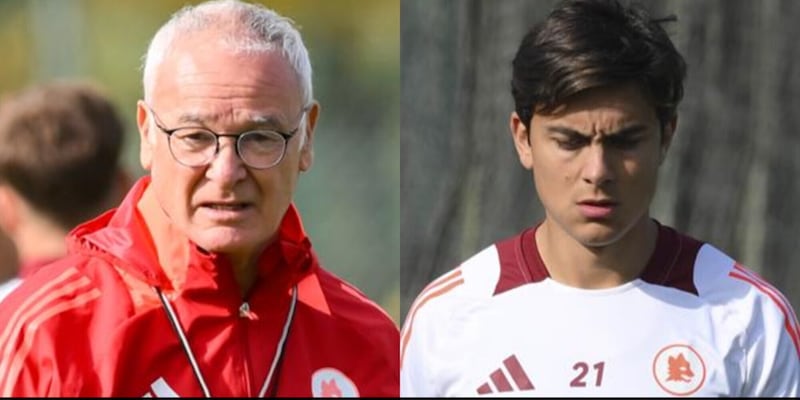 Roma, la probabile formazione di Ranieri: Dybala è il grande dubbio