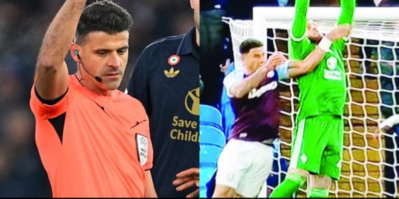 Moviola Aston Villa-Juve, brivido nel finale: l'arbitro si fa aiutare e...