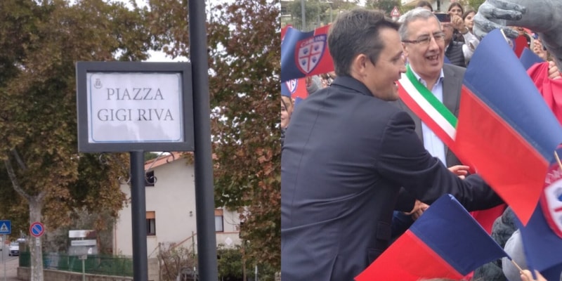 Inaugurata a Mandas la prima piazza intitolata a Gigi Riva