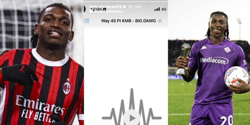 Leao annuncia una canzone con Kean: "Digli che stiamo arrivando"